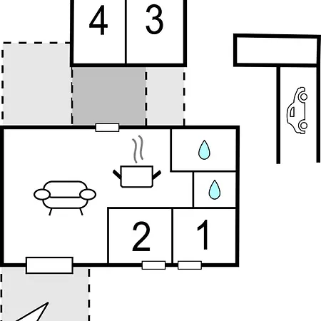 Holiday home In With Kitchen Knebel
